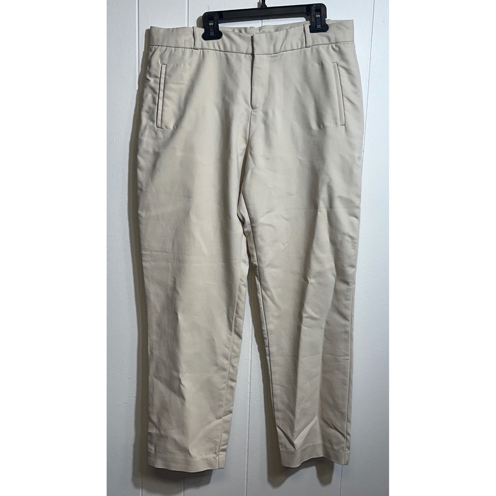 KUT from the Kloth Diana Fab Ab Ankle‎ Skinny Pants Beige Sand Womens Size 10